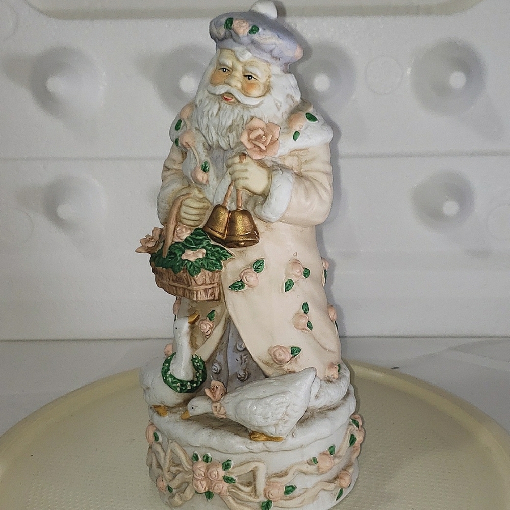 Bluedragon Creations Santa Figurine with Gold and Pink Accents - Picture 9 of 9